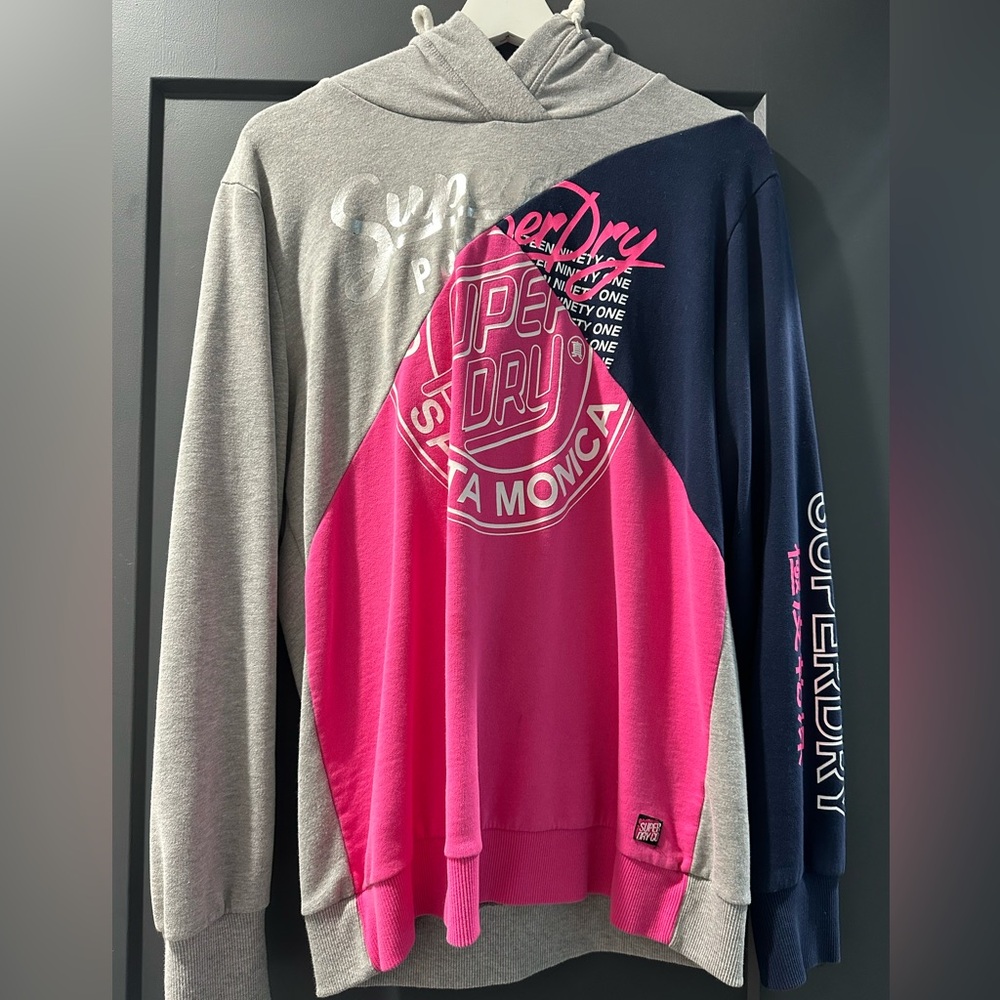 Superdry long hoodie kids size XL (fits Women size XS)